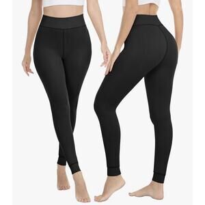 Winter Warm Fleece Lined Leggings for Women, High Waisted Size: See Images